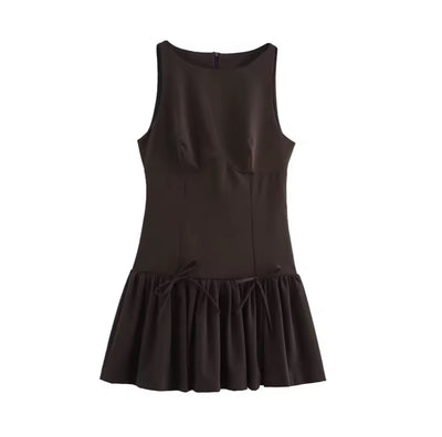Robe Sans Manches avec Nœuds – CLÉMENCE