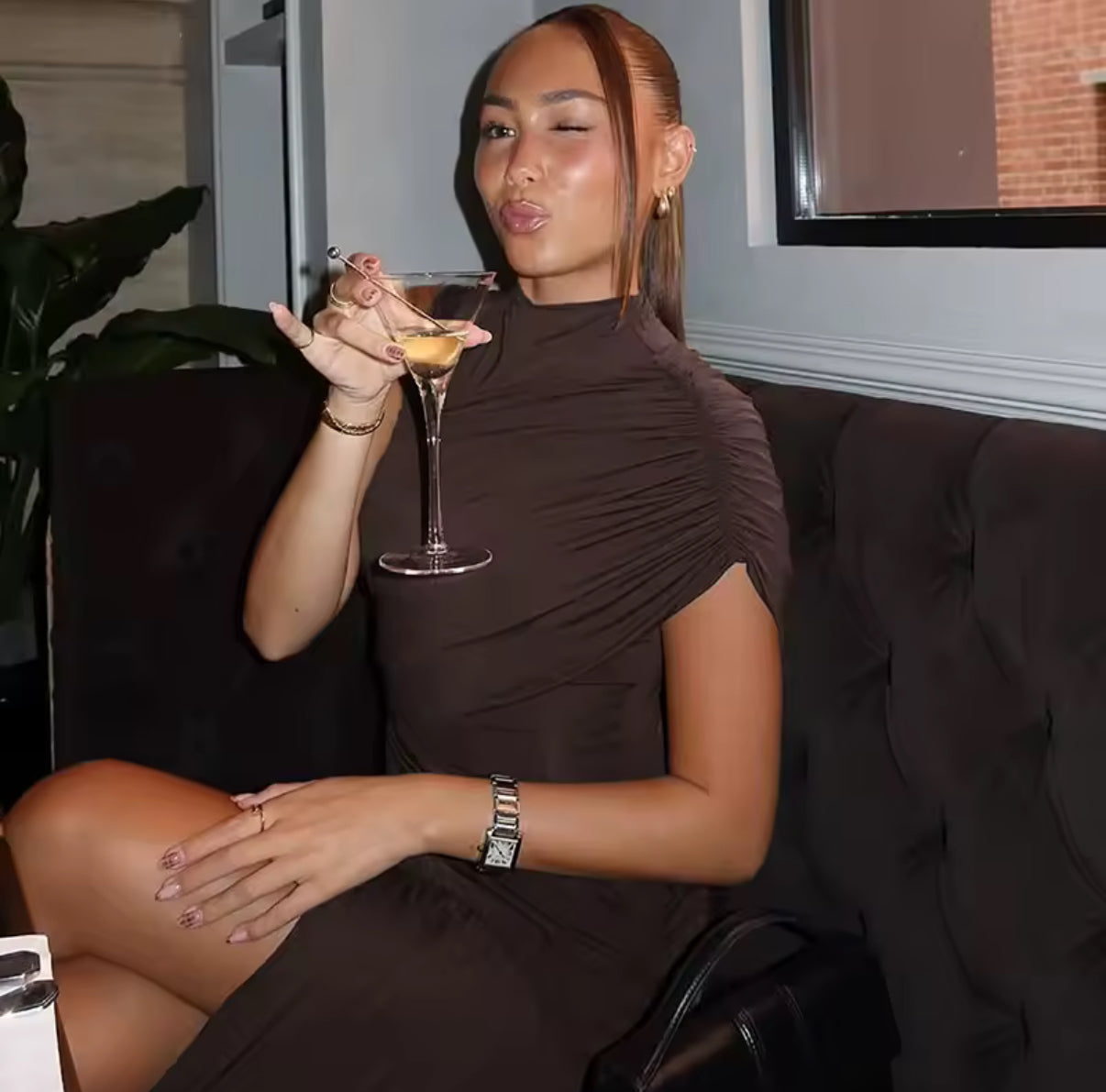 Robe à Traîne Asymétrique – ANAÏS